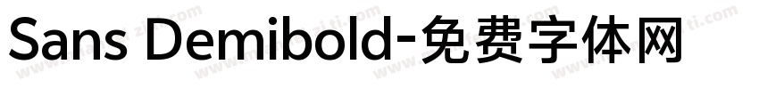 Sans Demibold字体转换